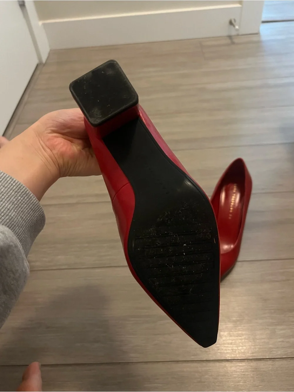 ZARA red block heels - Picture 3 of 3